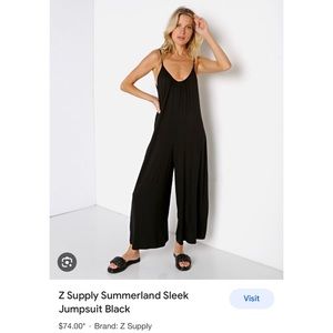Z Supply
Summerland Sleek Jumpsuit Black NWOT
